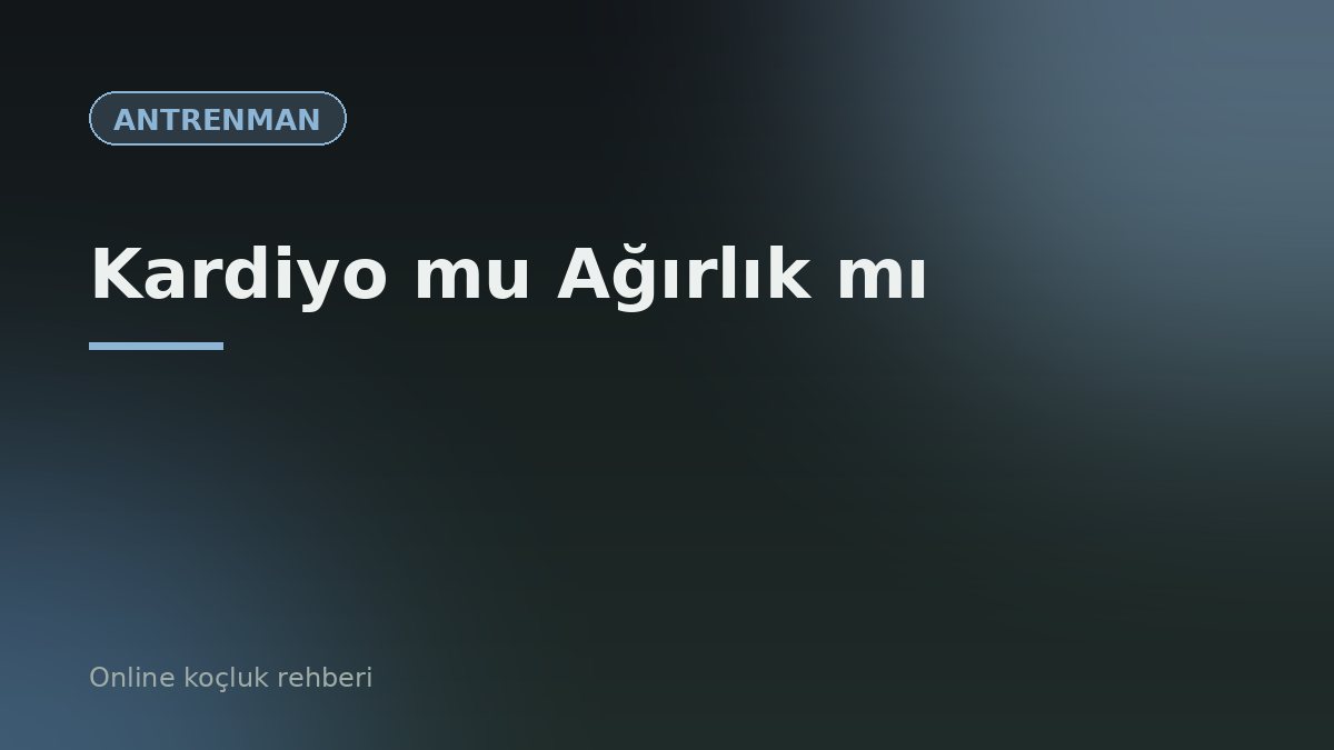 Kardiyo mu Ağırlık mı? Kilo Vermek ve Sıkılaşmak İçin Hangisi Daha İyi?